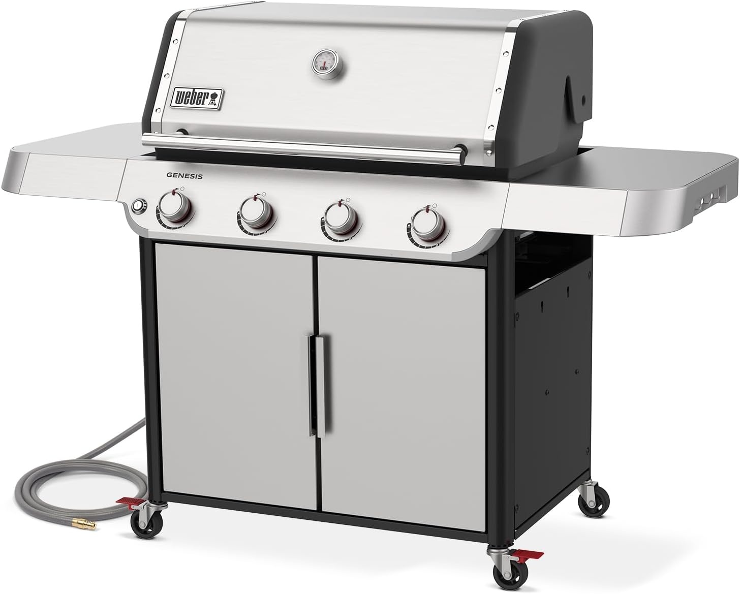 image:imageWeber Genesis E415 Gas Grill for Outdoor Cooking Natural Gas Grill BlackStainless Steel