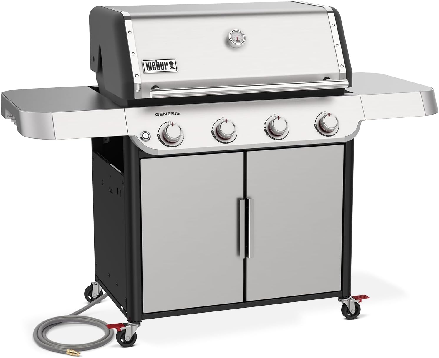 image:imageWeber Genesis E415 Gas Grill for Outdoor Cooking Natural Gas Grill BlackStainless Steel
