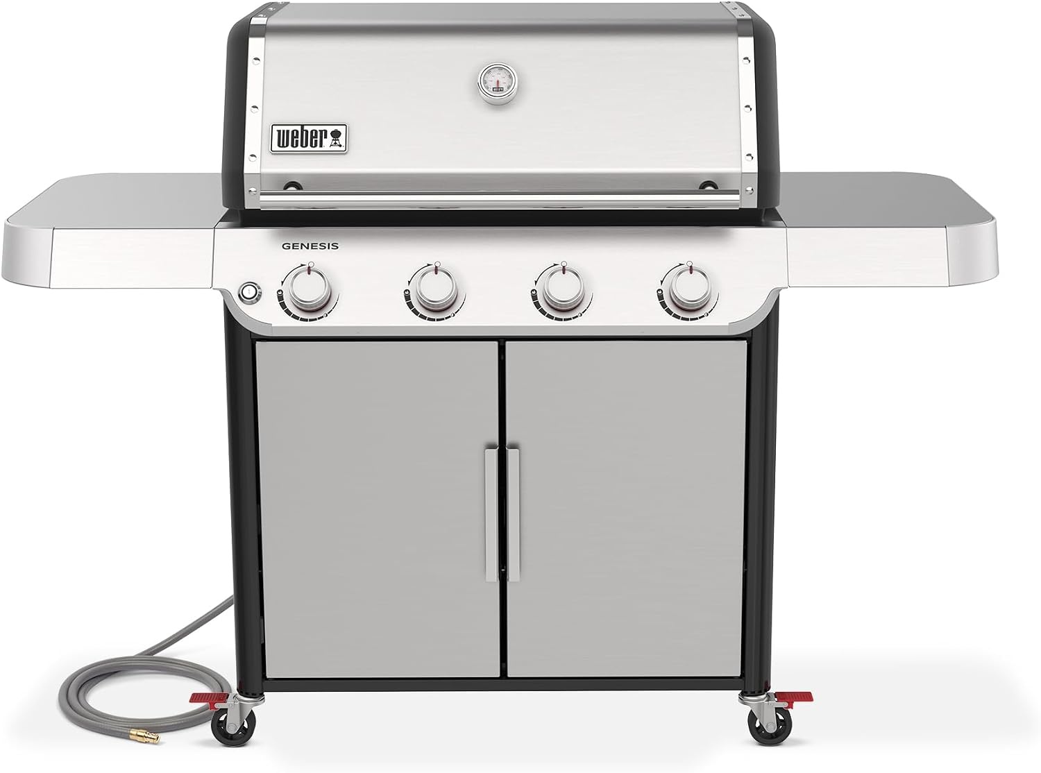 image:imageWeber Genesis E415 Gas Grill for Outdoor Cooking Natural Gas Grill BlackStainless Steel