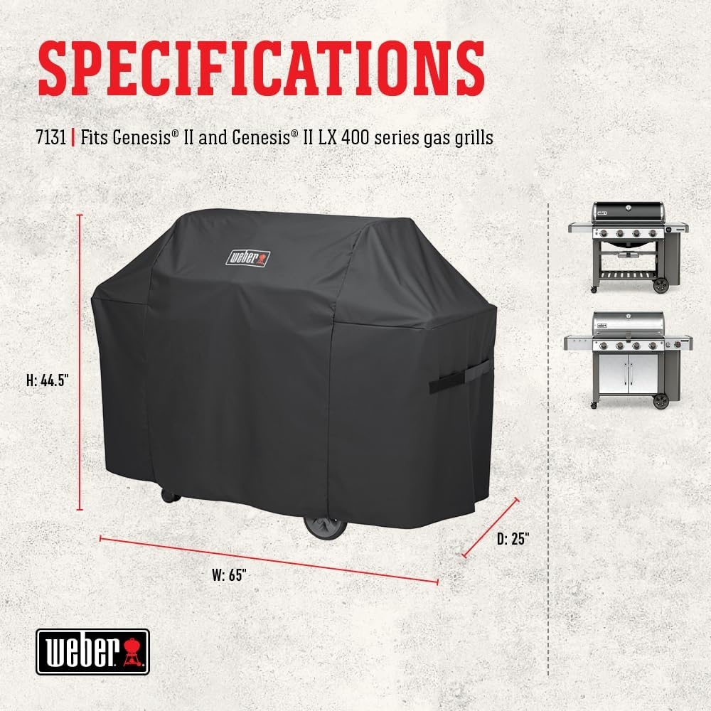 image:imageWeber Genesis II Cover Black400 Series 4 Burner