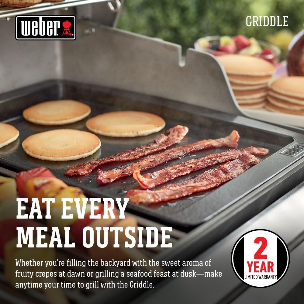 image:imageWeber Genesis II Griddle Insert PorcelainEnameled Cast IronGriddle