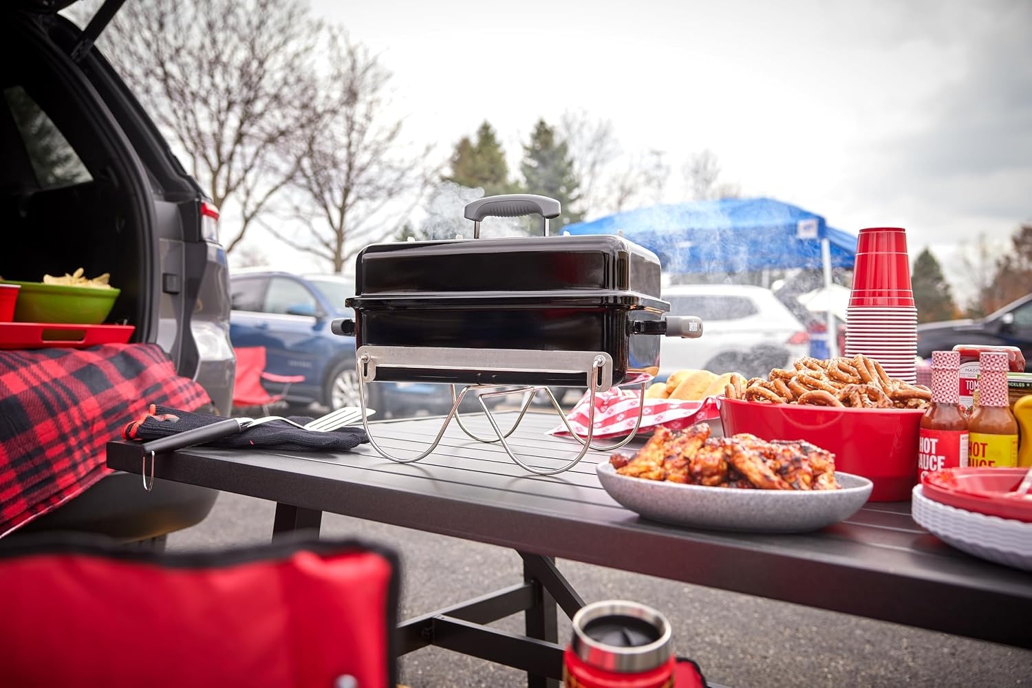 image:imageWeber GoAnywhere Portable Charcoal GrillCharcoal Split Grate