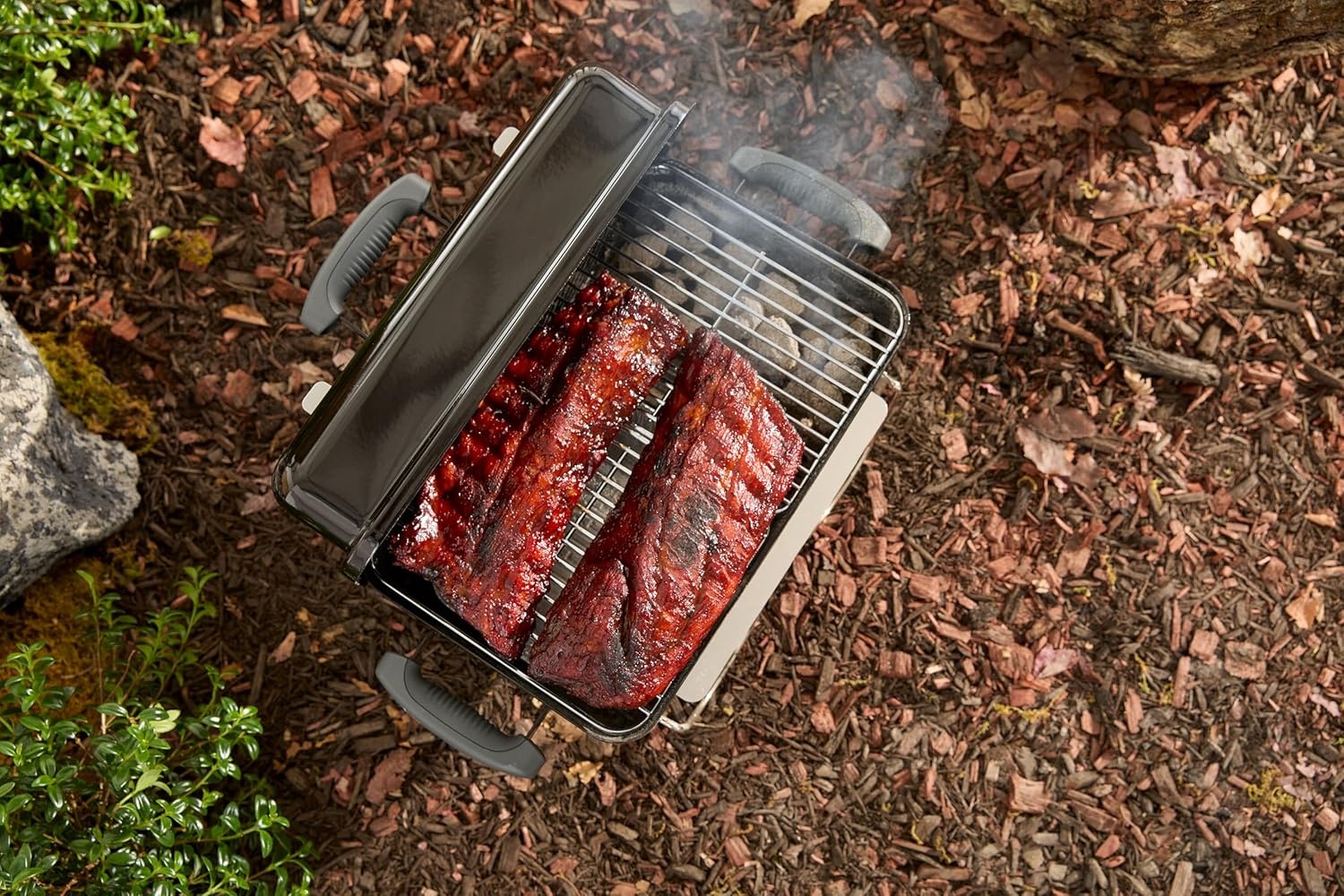 image:imageWeber GoAnywhere Portable Charcoal GrillCharcoal Split Grate