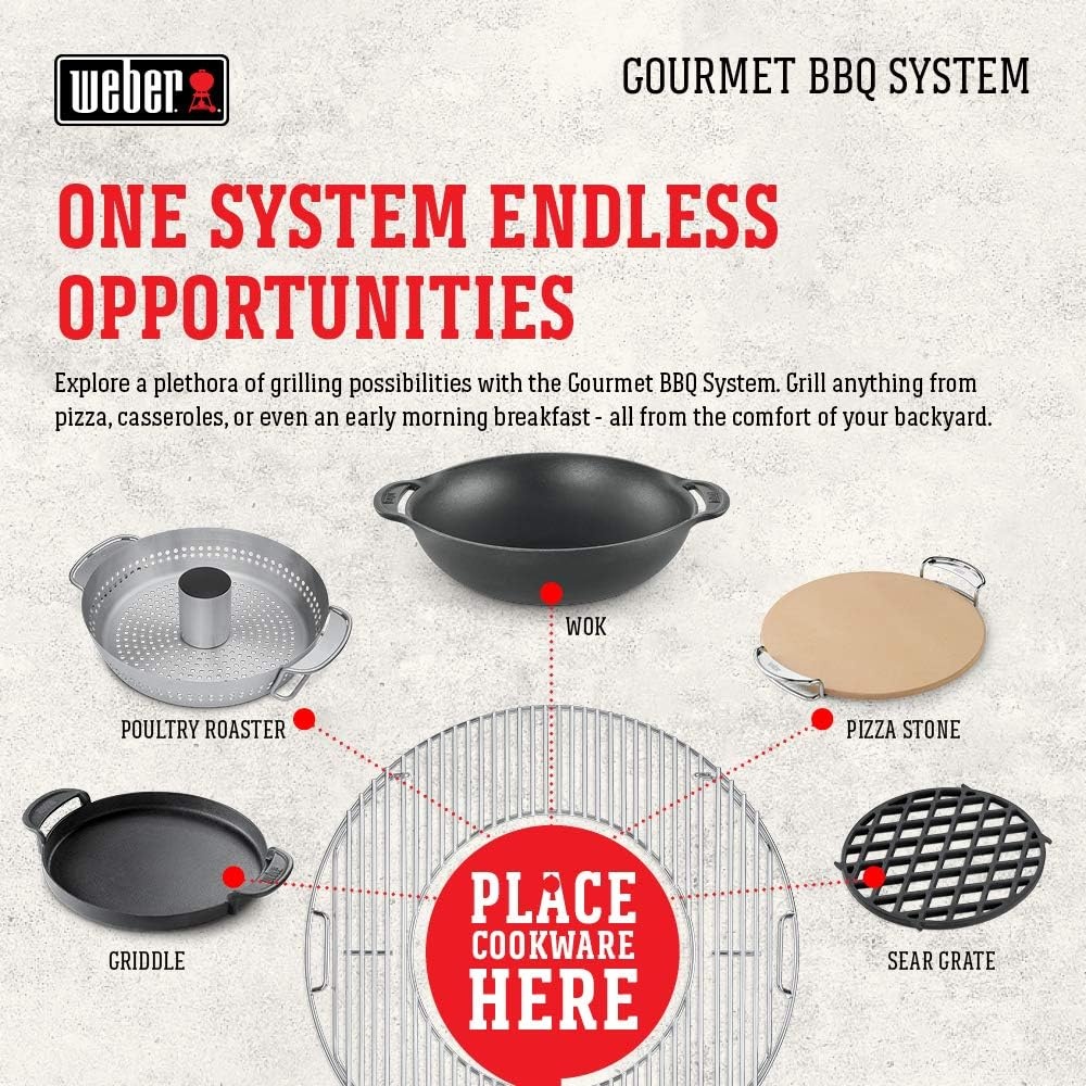 image:imageWeber Gourmet BBQ Griddle PorcelainEnameled Cast IronSchwarz