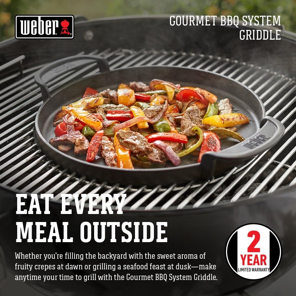 image:imageWeber Gourmet BBQ Griddle PorcelainEnameled Cast IronSchwarz