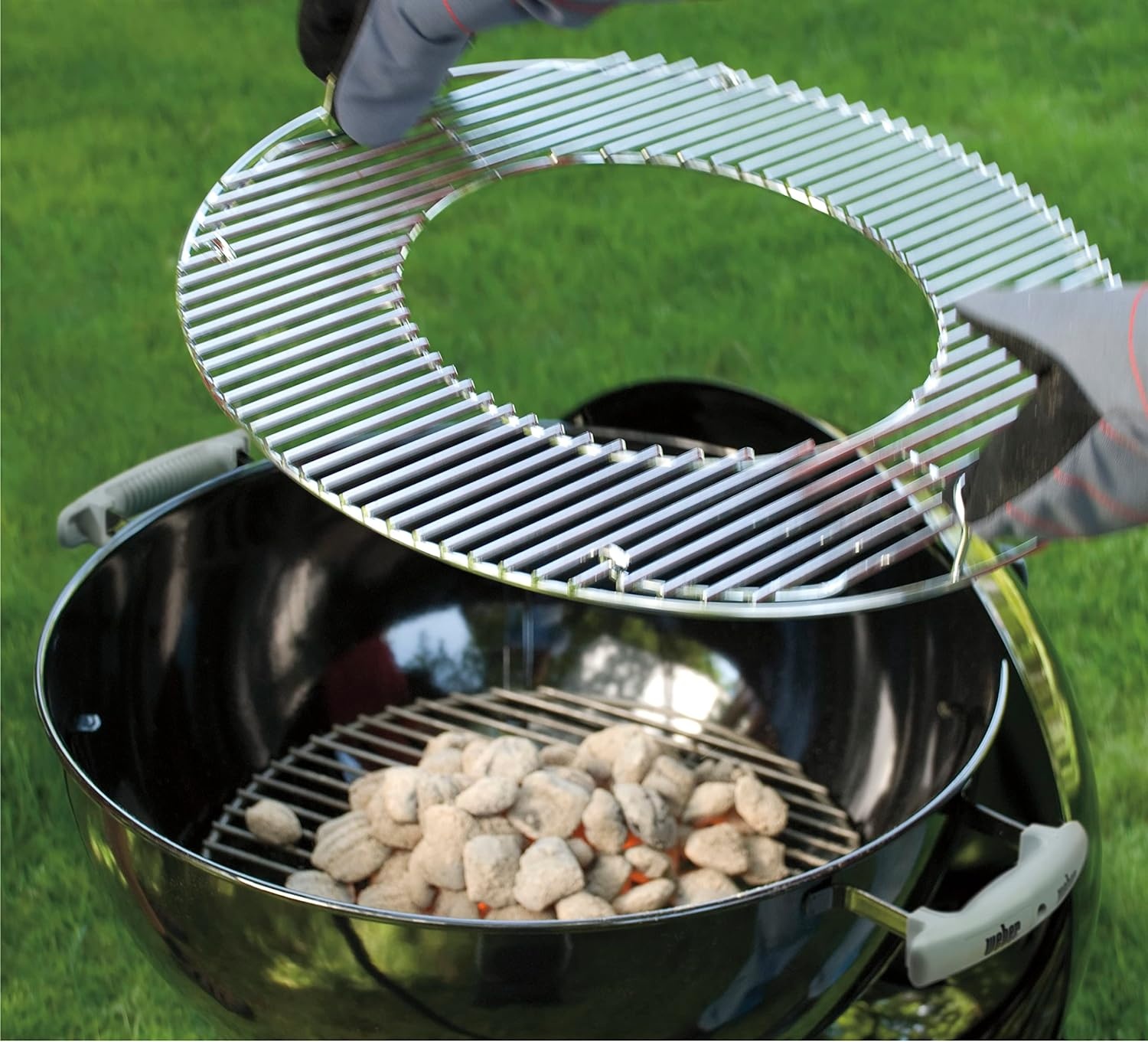 image:imageWeber Gourmet BBQ System Hinged Charcoal Cooking Grate Charcoal Accessories