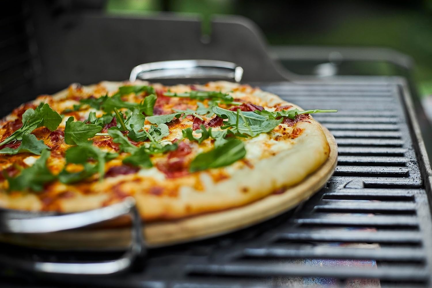 image:imageWeber Gourmet BBQ System Pizza Stone with Carry Rack 167