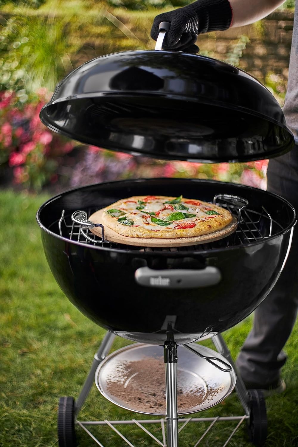 image:imageWeber Gourmet BBQ System Pizza Stone with Carry Rack 167