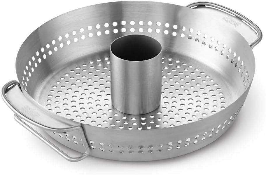 image:imageWeber Gourmet BBQ System Poultry Roaster Insert 2in1 Vegetable amp Poultry Roaster Removable Can Holder Fits GBS Grates Grill Accessories