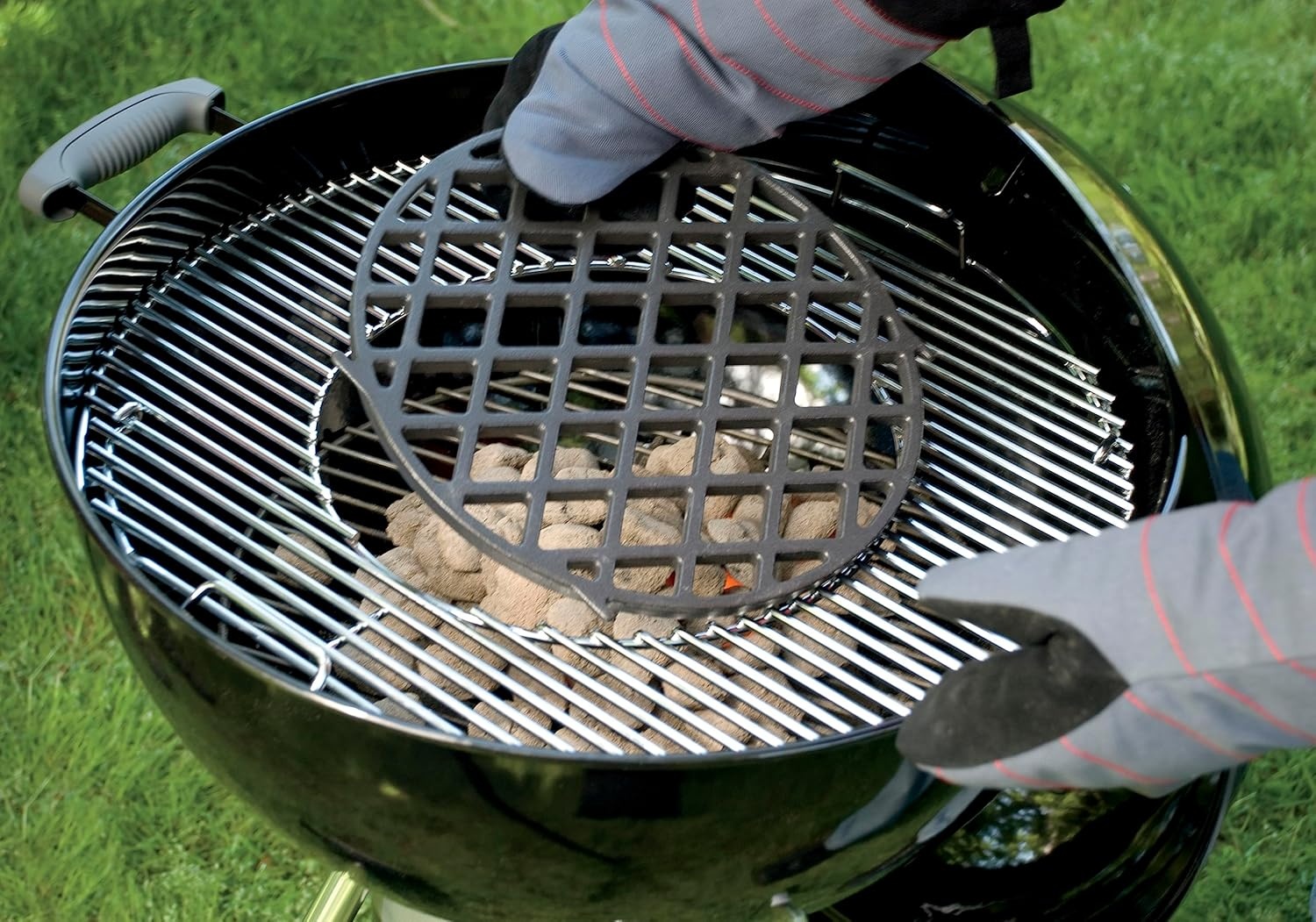 image:imageWeber Gourmet BBQ System Sear Grate Charcoal Grill Accessories Black