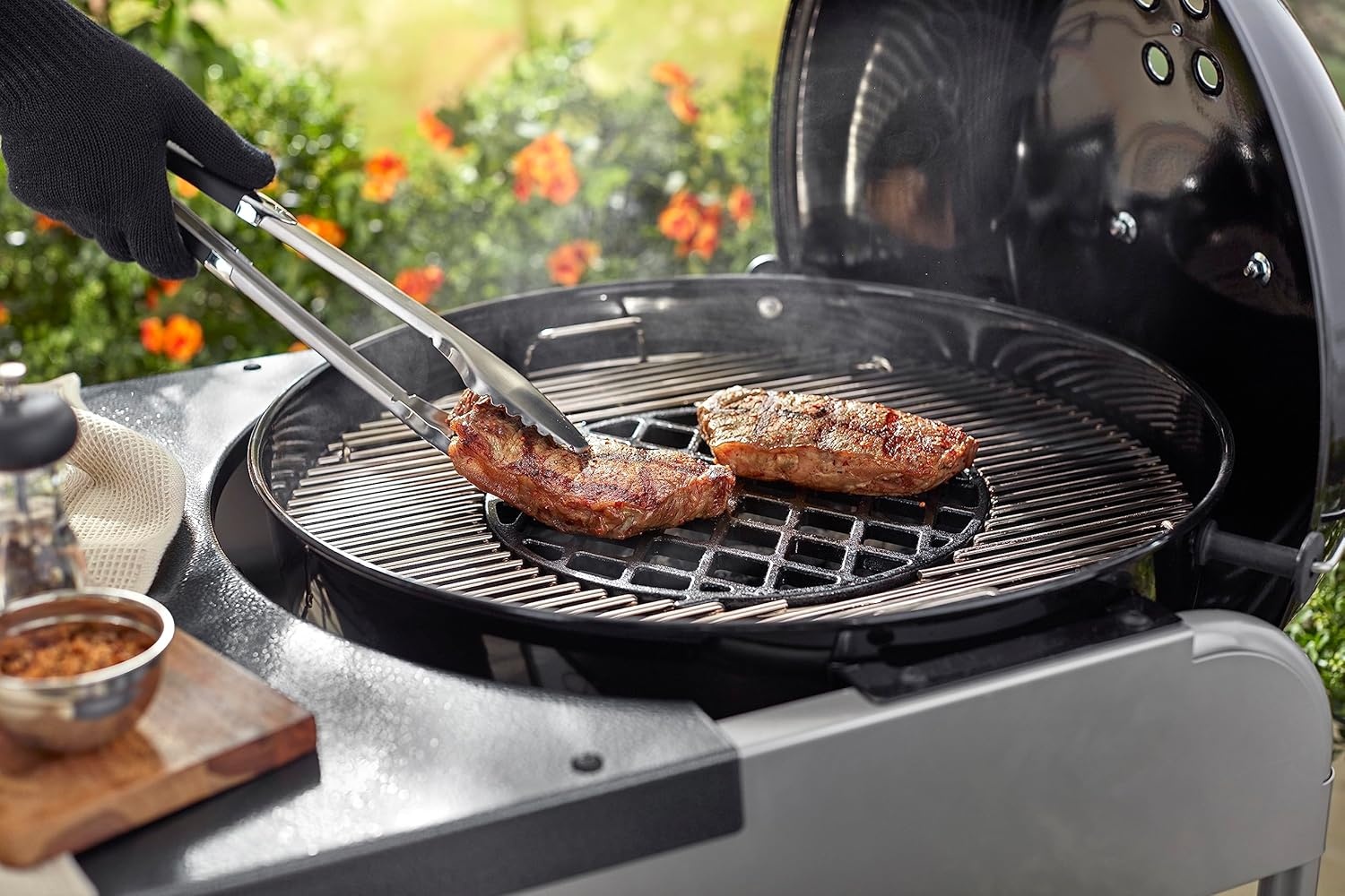 image:imageWeber Gourmet BBQ System Sear Grate Charcoal Grill Accessories Black