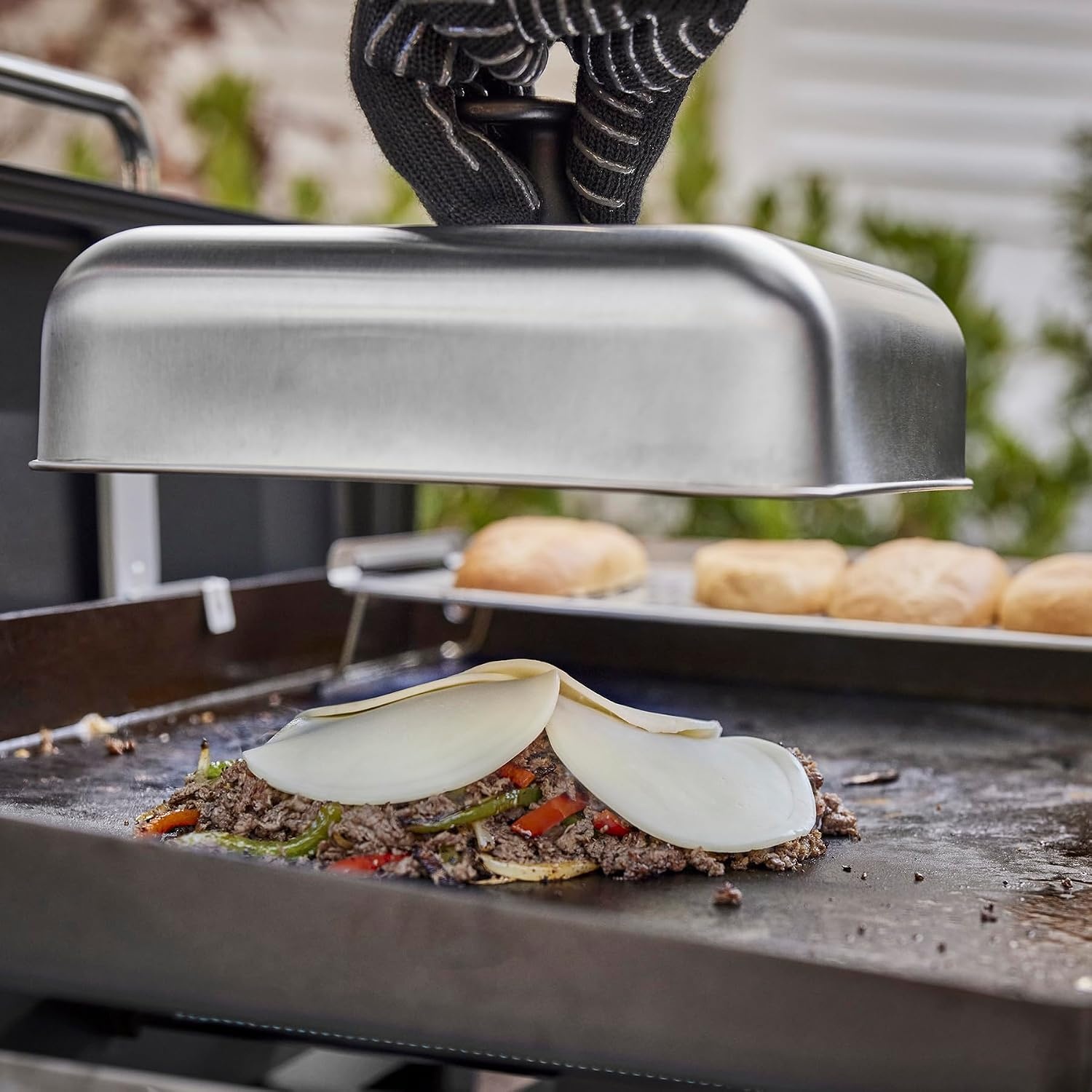 image:imageWeber Griddle Basting Dome Stainless Steel Dome