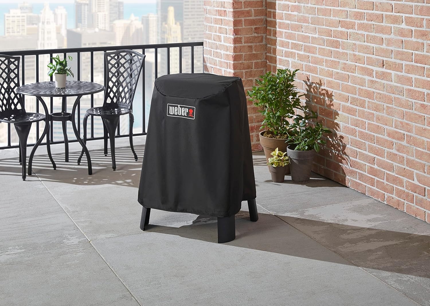 image:imageWeber Grill Cover for Lumin Electric Grill with Stand Black