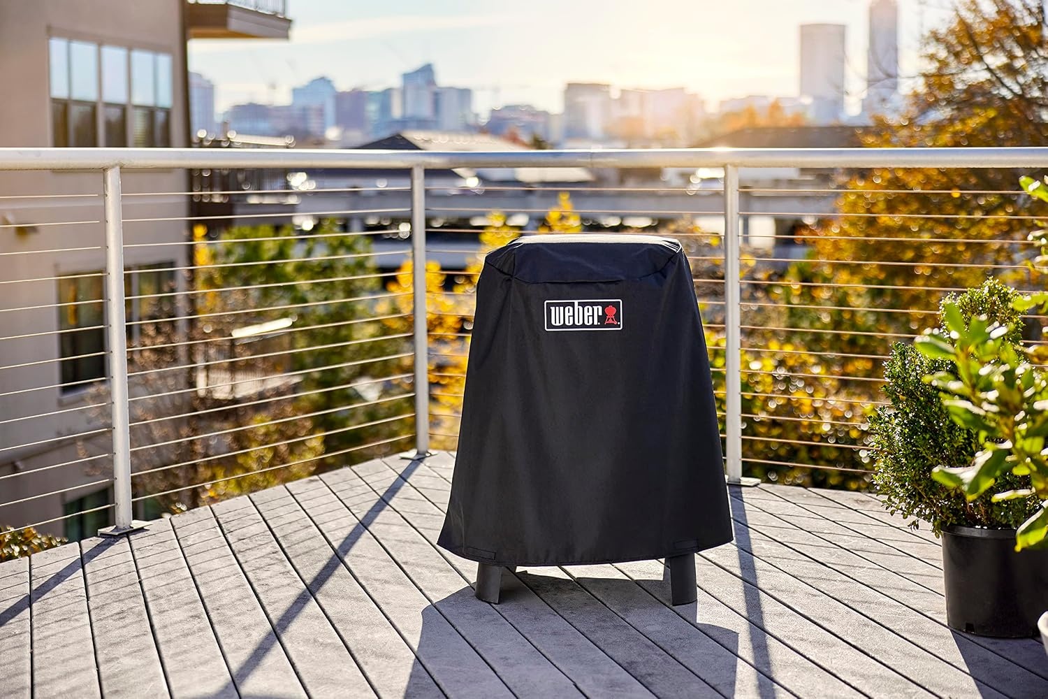 image:imageWeber Grill Cover for Lumin Electric Grill with Stand Black