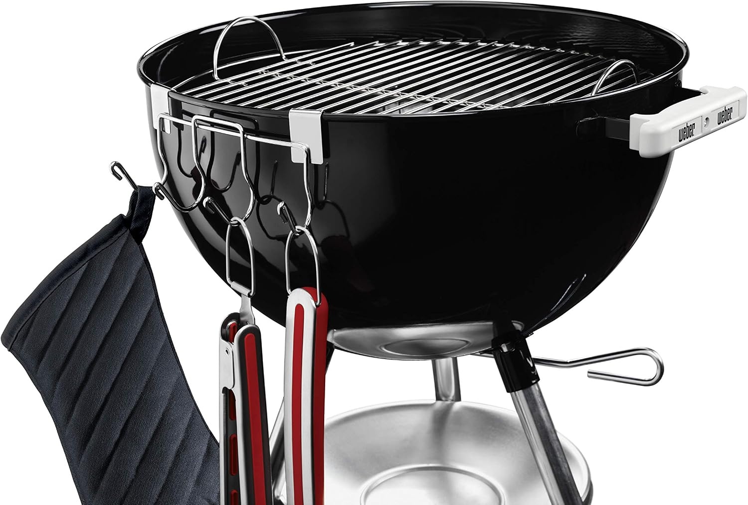 image:imageWeber Grill Tool Holder HeavyDuty PlatedSteel Grilling Tool18 or 22 inch Kettle Pack of 6