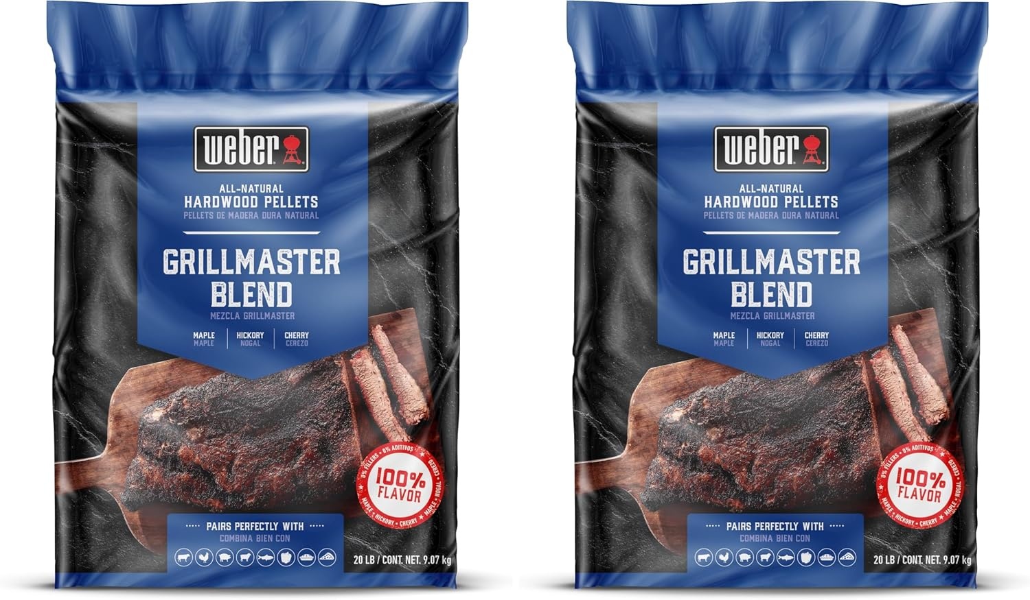 image:imageWeber Grillmaster Blend AllNatural Hardwood Pellets 20 lb BagBlend