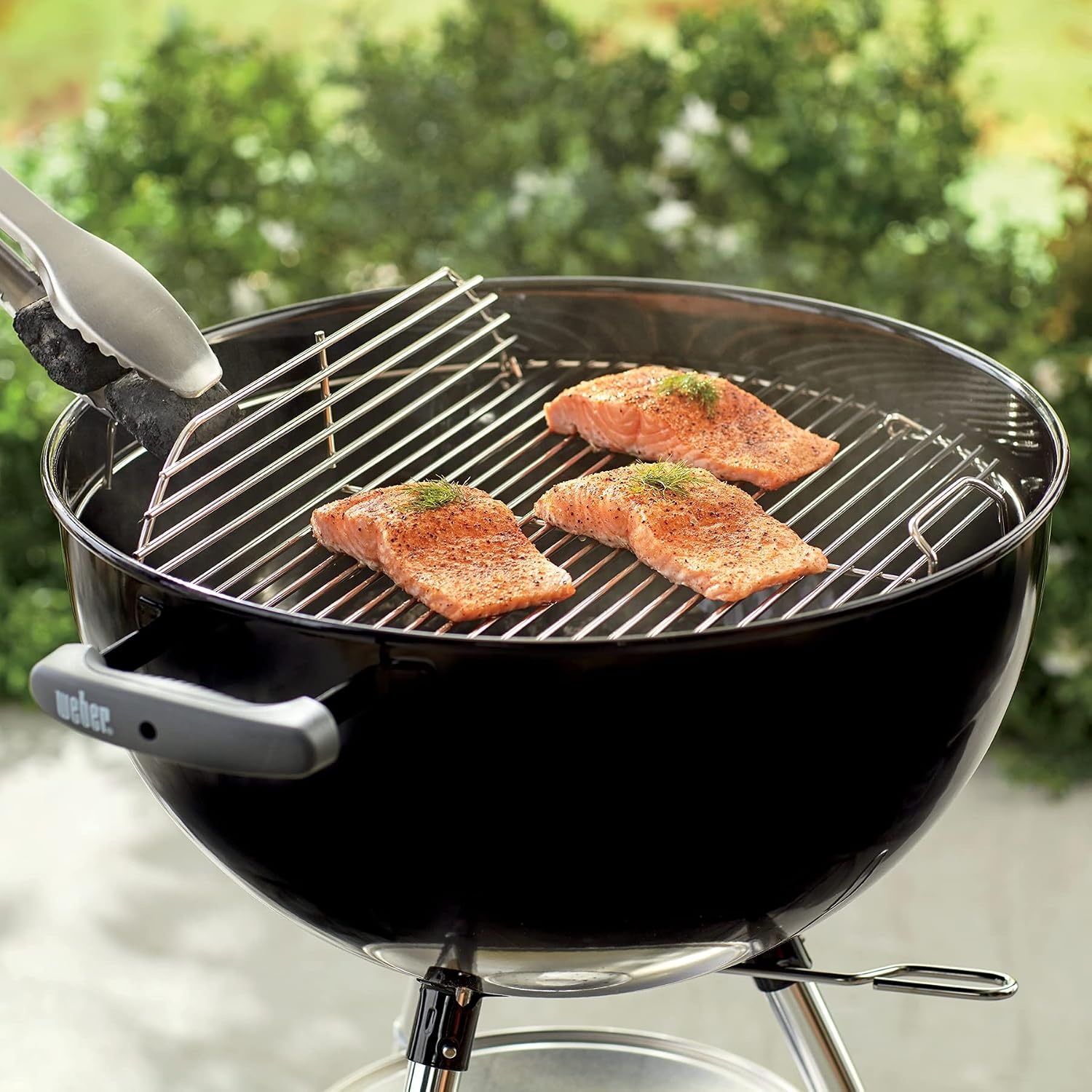 image:imageWeber Hinged Charcoal Cooking Grate for 18 Weber Kettle Grills1812