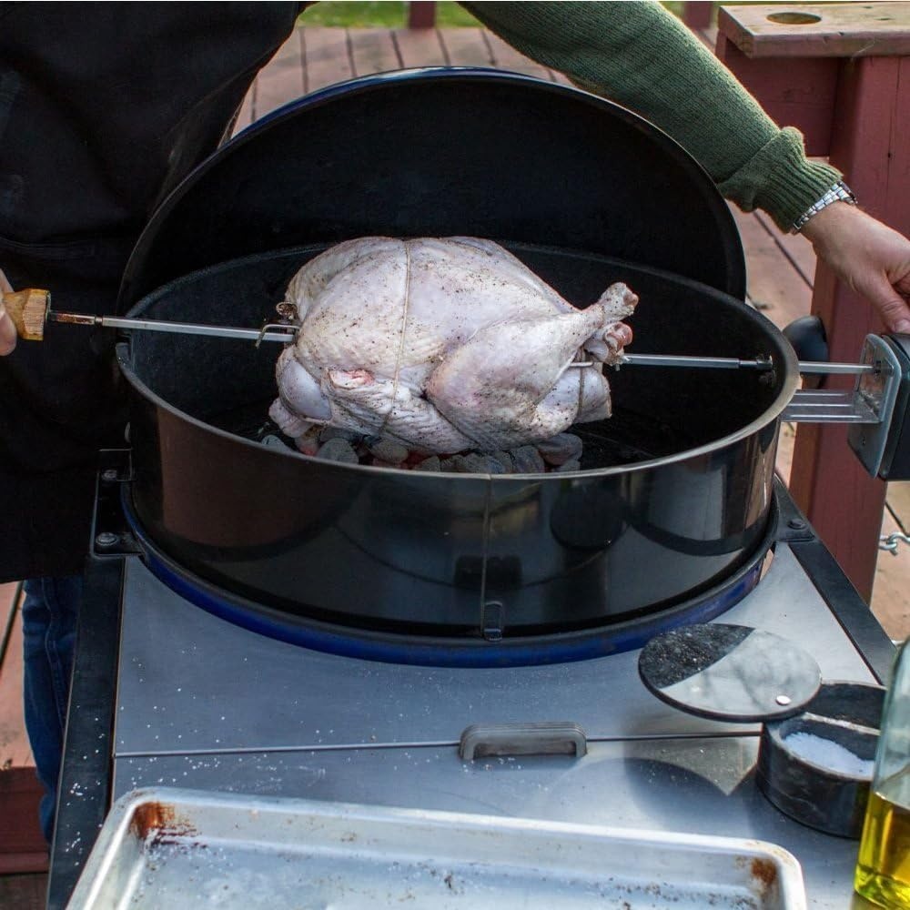 image:imageWeber Kettle Grill Rotisserie Kit for 22 Charcoal Grill