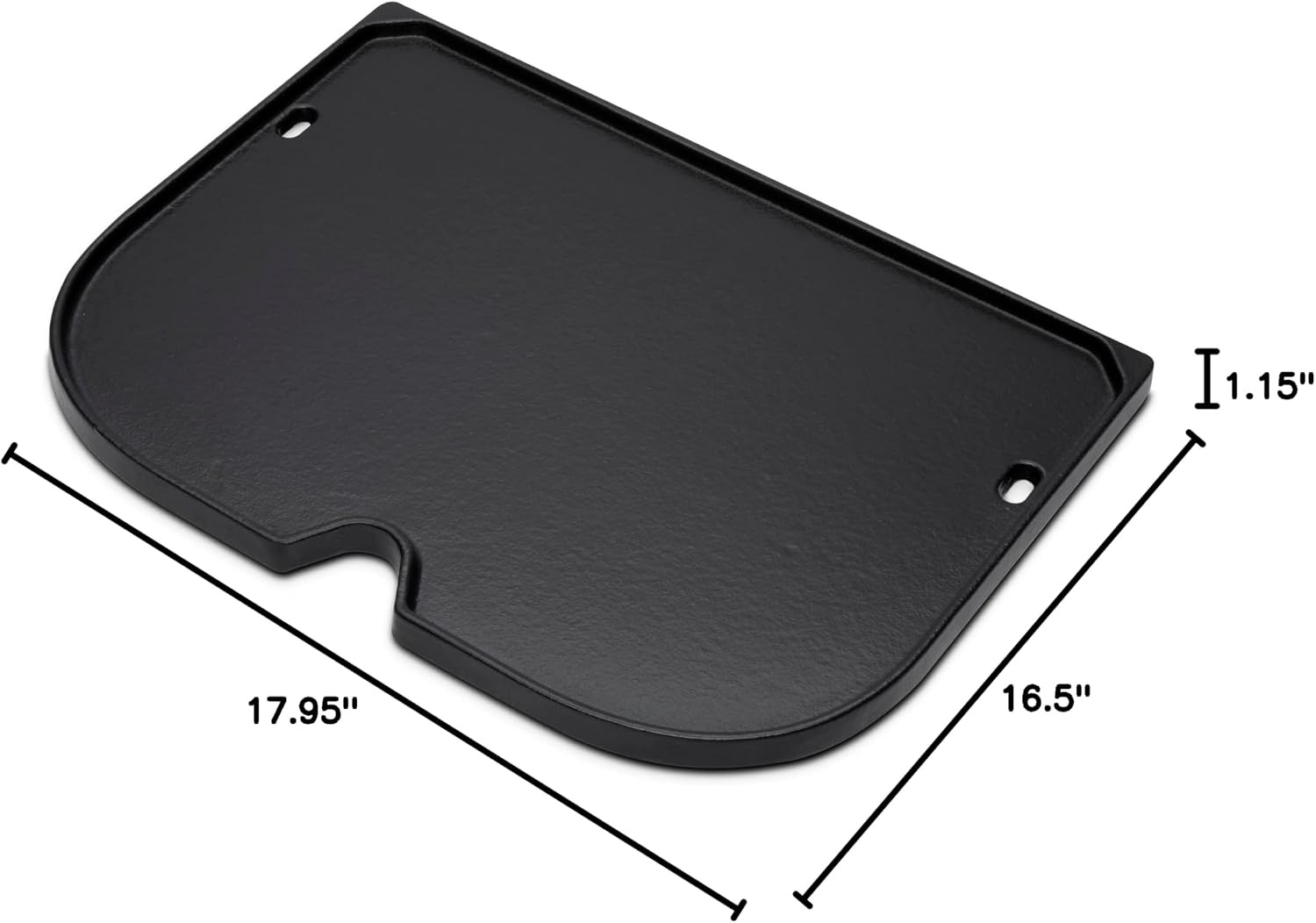 image:imageWeber Lumin Compact Griddle Insert PorcelainEnameled CastIronStandard 18 x 165 x 12