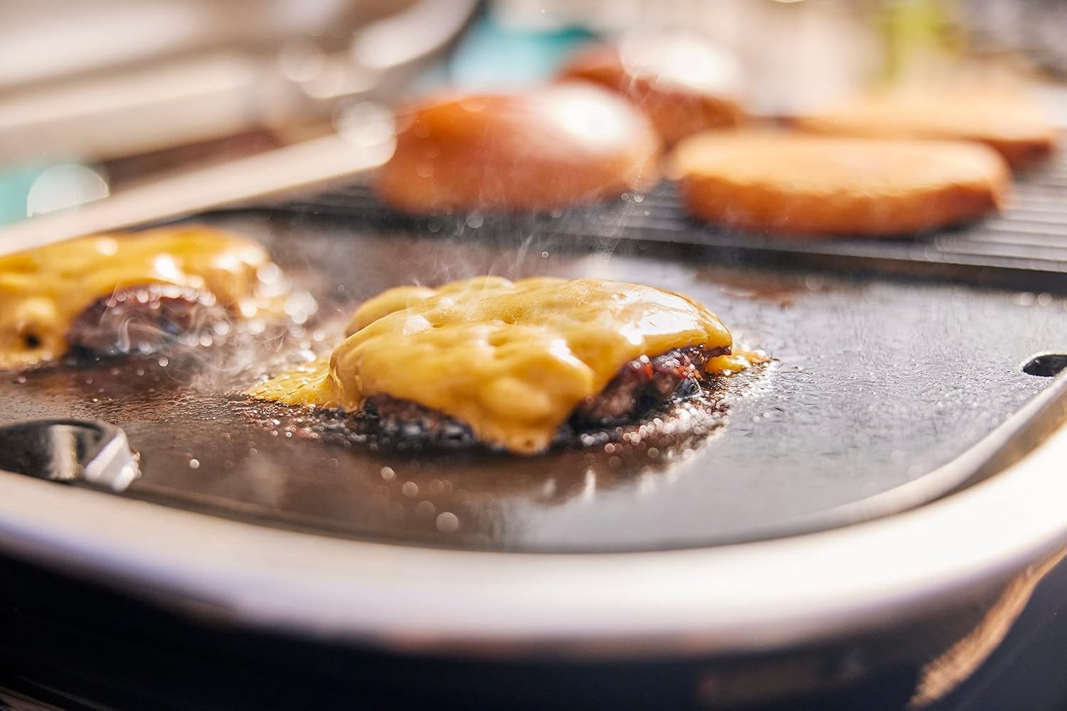 image:imageWeber Lumin Compact Griddle Insert PorcelainEnameled CastIronStandard 18 x 165 x 12