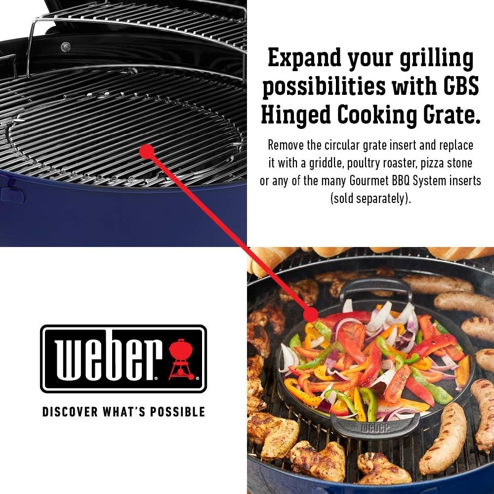 image:imageWeber MasterTouch Charcoal Grill 22Inch BlackDeep Ocean Blue