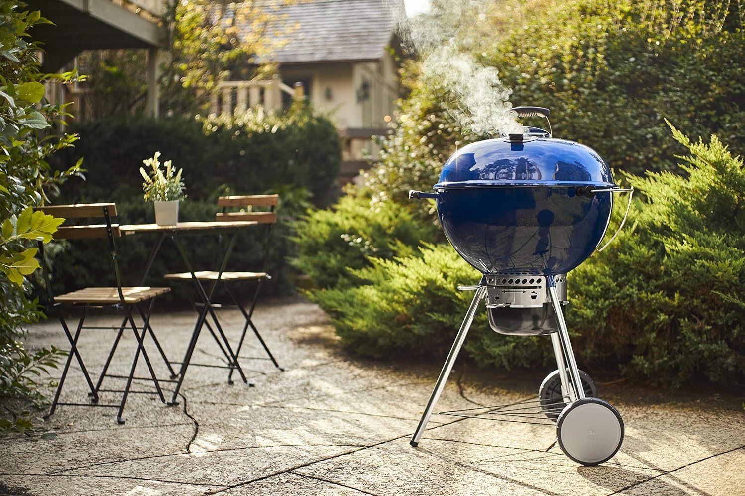 image:imageWeber MasterTouch Charcoal Grill 22Inch BlackDeep Ocean Blue