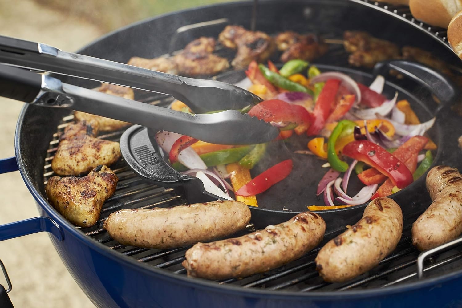 image:imageWeber MasterTouch Charcoal Grill 22Inch BlackDeep Ocean Blue
