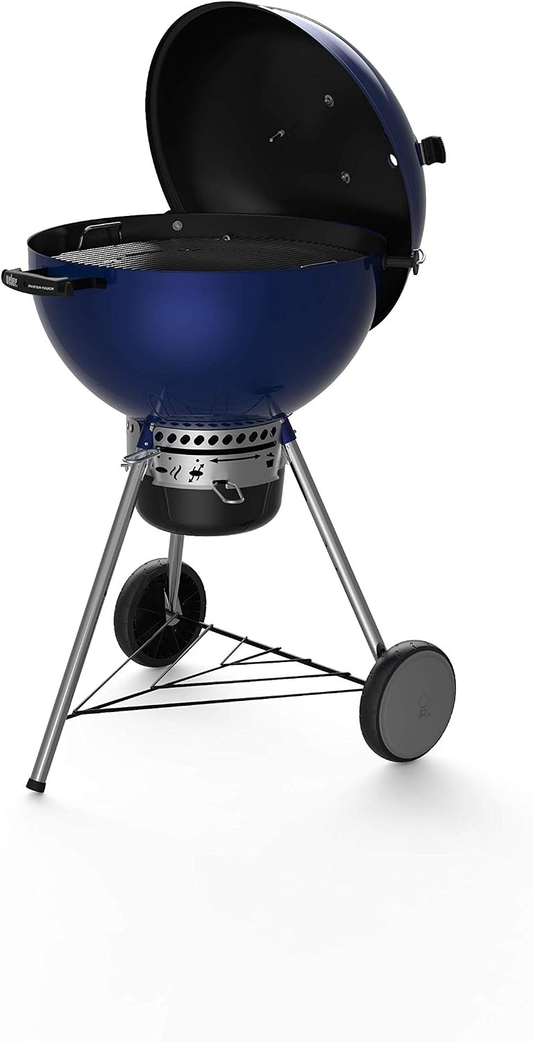image:imageWeber MasterTouch Charcoal Grill 22Inch BlackDeep Ocean Blue