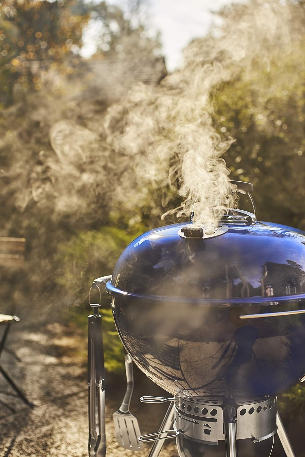 image:imageWeber MasterTouch Charcoal Grill 22Inch BlackDeep Ocean Blue