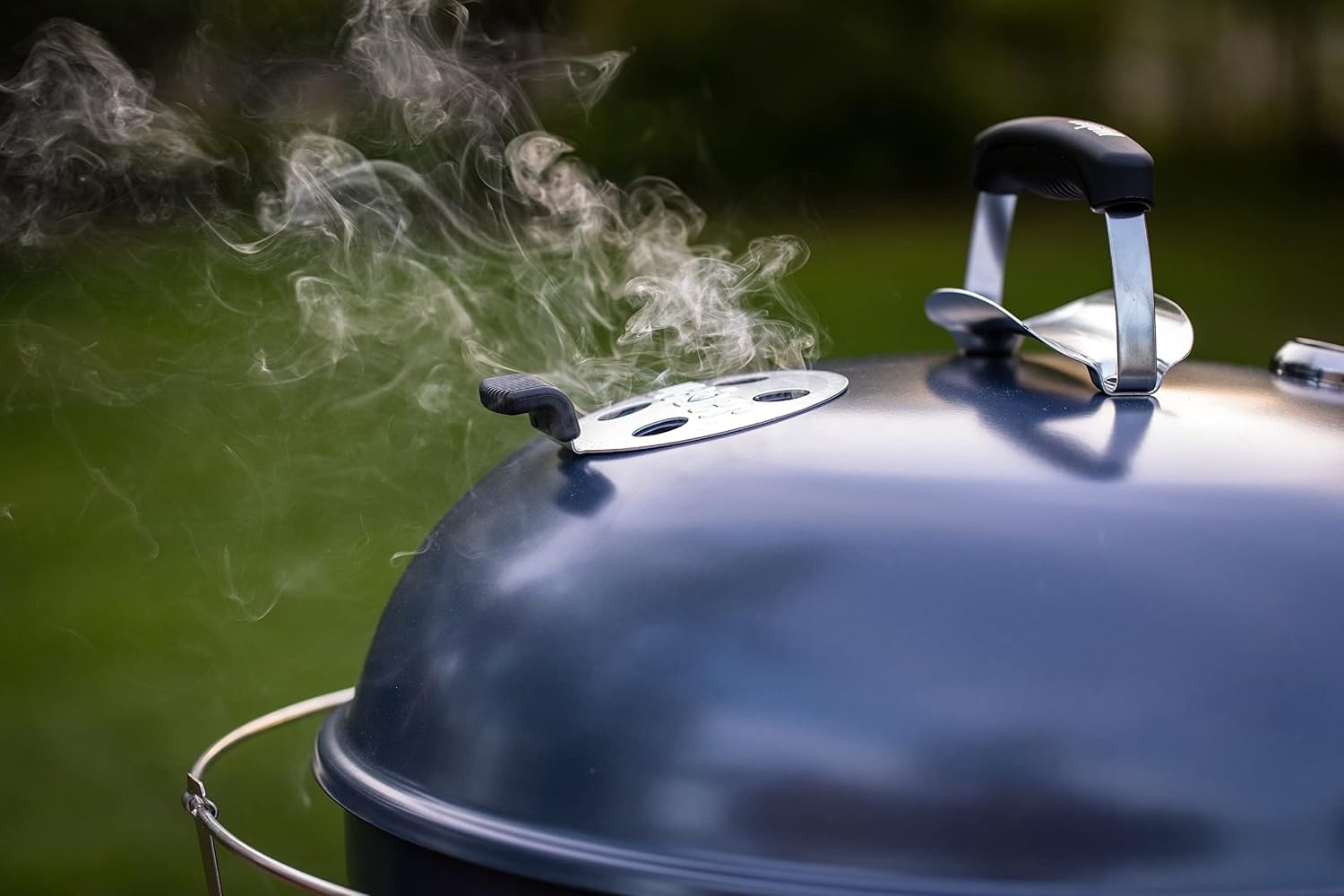 image:imageWeber MasterTouch Charcoal Grill 22Inch BlackSlate Blue