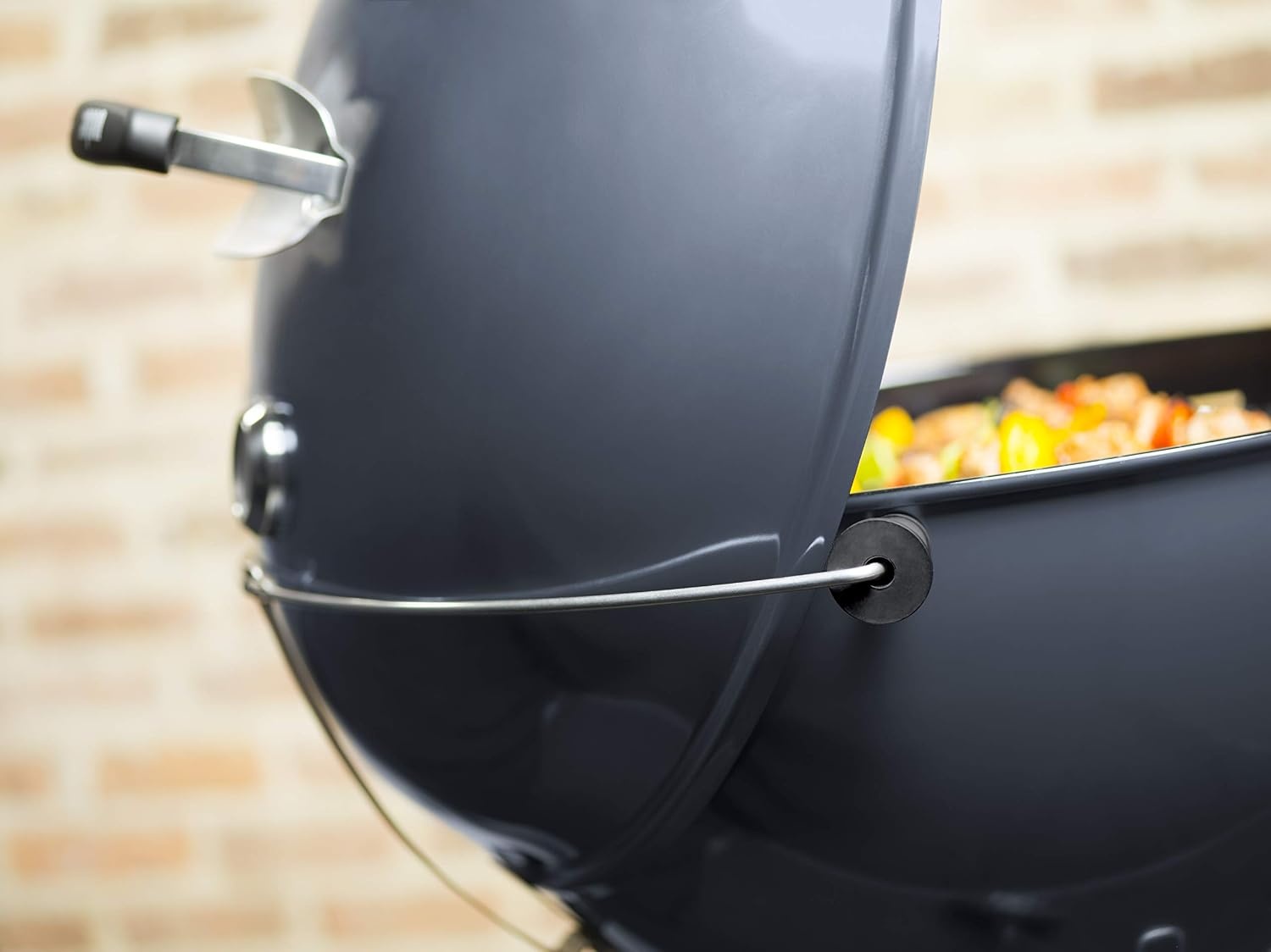 image:imageWeber MasterTouch Charcoal Grill 22Inch BlackSlate Blue
