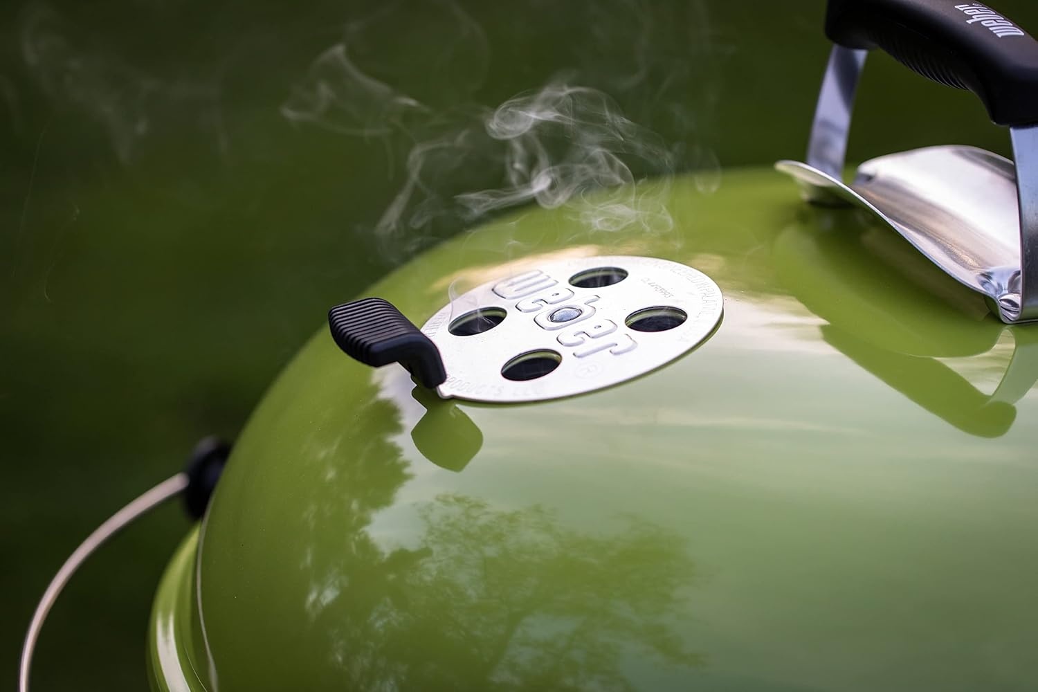 image:imageWeber MasterTouch Charcoal Grill 22Inch BlackSpring Green
