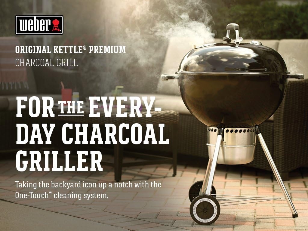 image:imageWeber Original Kettle Premium Charcoal Grill 22Inch BlackBlack