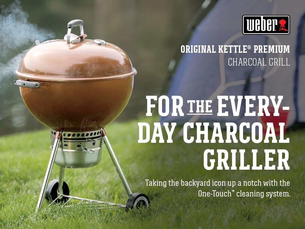 image:imageWeber Original Kettle Premium Charcoal Grill 22Inch BlackCopper