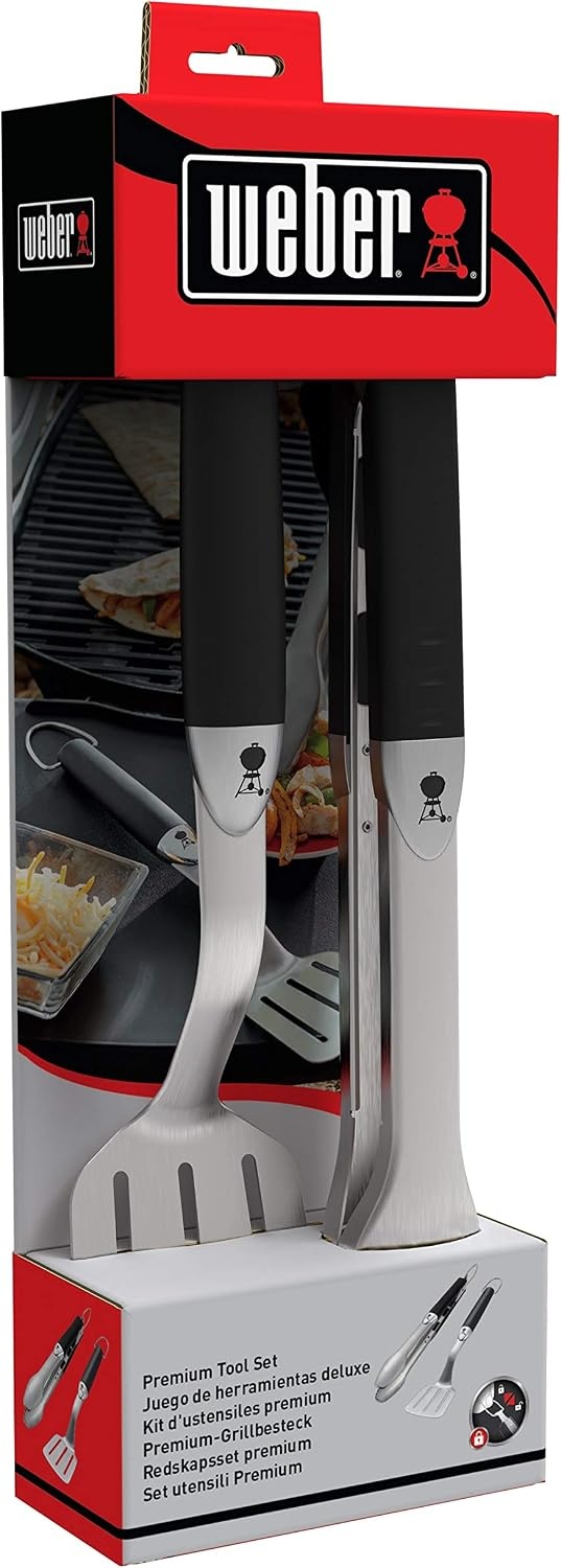 image:imageWeber Original Portable 2Piece Stainless Steel Tool Set2 Count Pack of 4