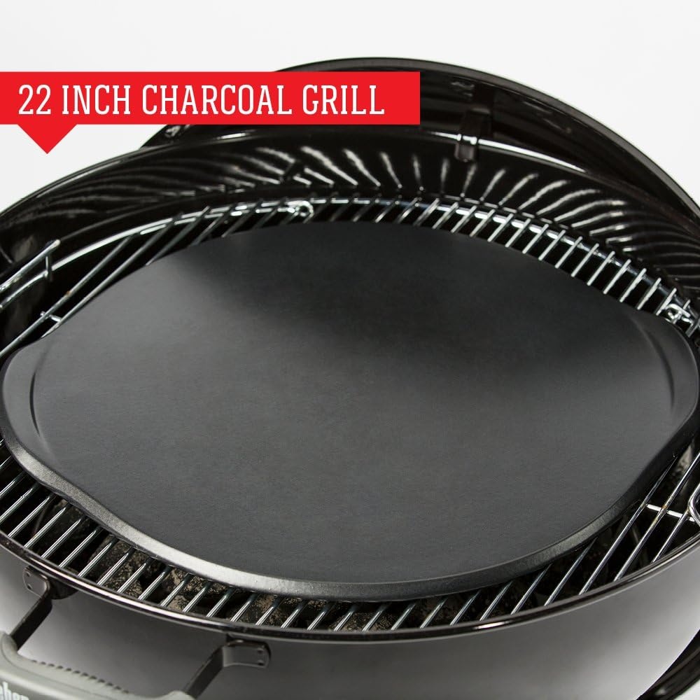 image:imageWeber Pizza Stone with Glazed Finish Grill Pizza Outdoors Black