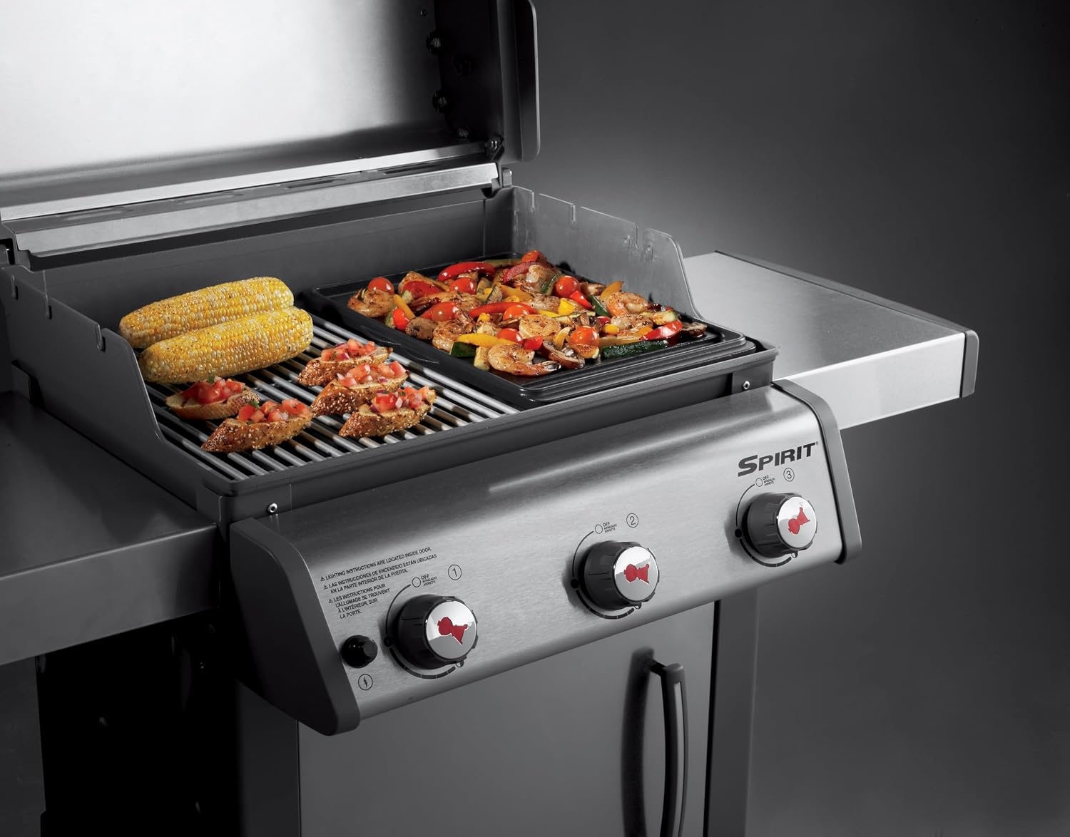 image:imageWeber PorcelainEnameled Cast Iron Griddle for Spirit 300 Series