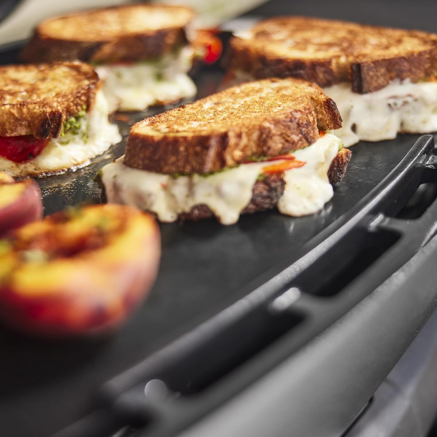 image:imageWeber Q 2800N Liquid Propane Grill with Stand Flame Red Wide 250700F Temp Range with Plus Burner for Searing LowTemp Roasting amp HighDome LidFlame Red