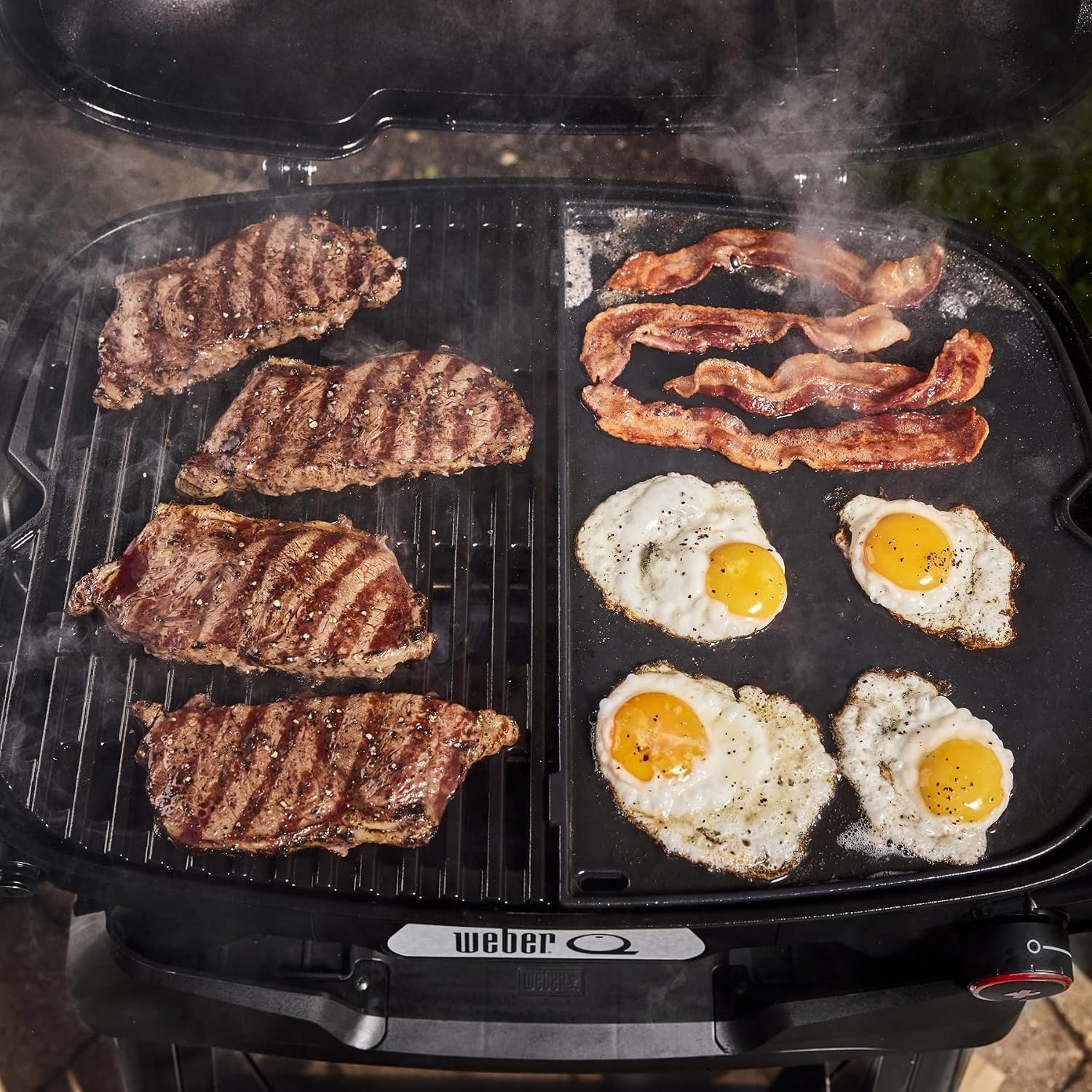 image:imageWeber Q 2800N Portable Grill Propane Grill Flame RedCharcoal Grey