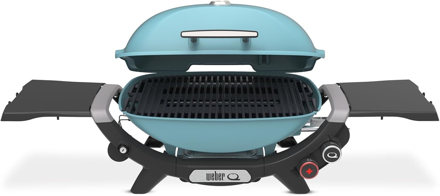 image:imageWeber Q 2800N Portable Grill Propane Grill Flame RedSky Blue