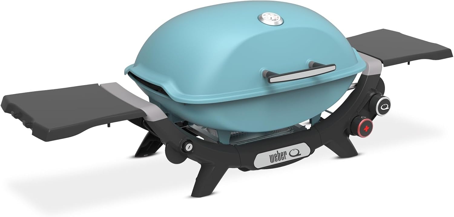 image:imageWeber Q 2800N Portable Grill Propane Grill Flame RedSky Blue