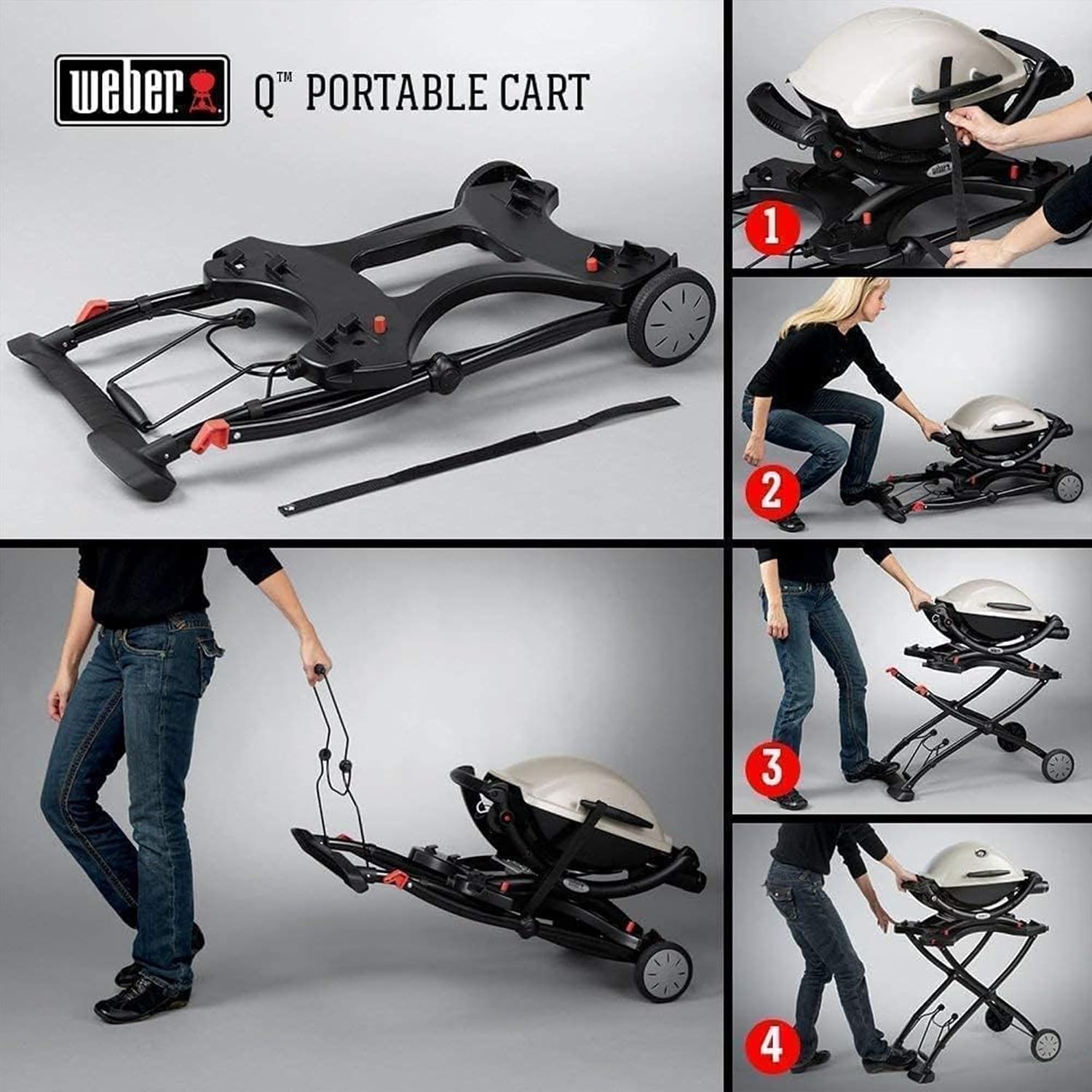 image:imageWeber Q Cart for Grilling BlackPortable