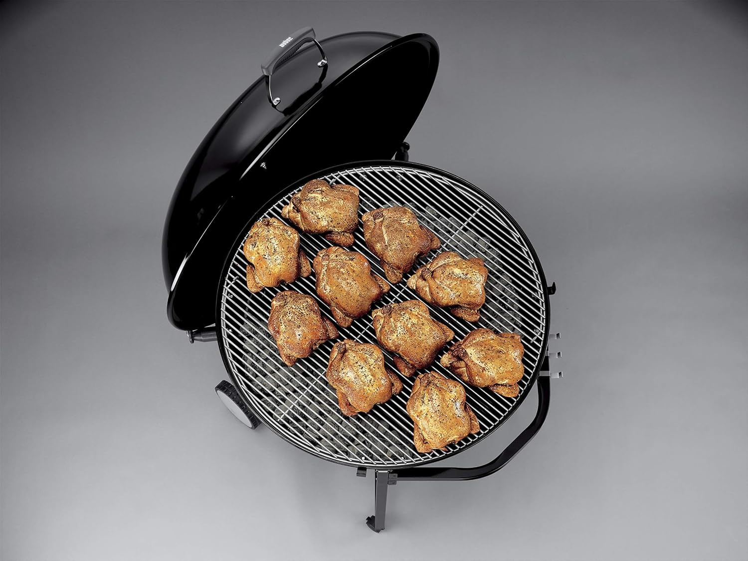 image:imageWeber Ranch Kettle Charcoal Grill 37Inch BBQ Grill Black