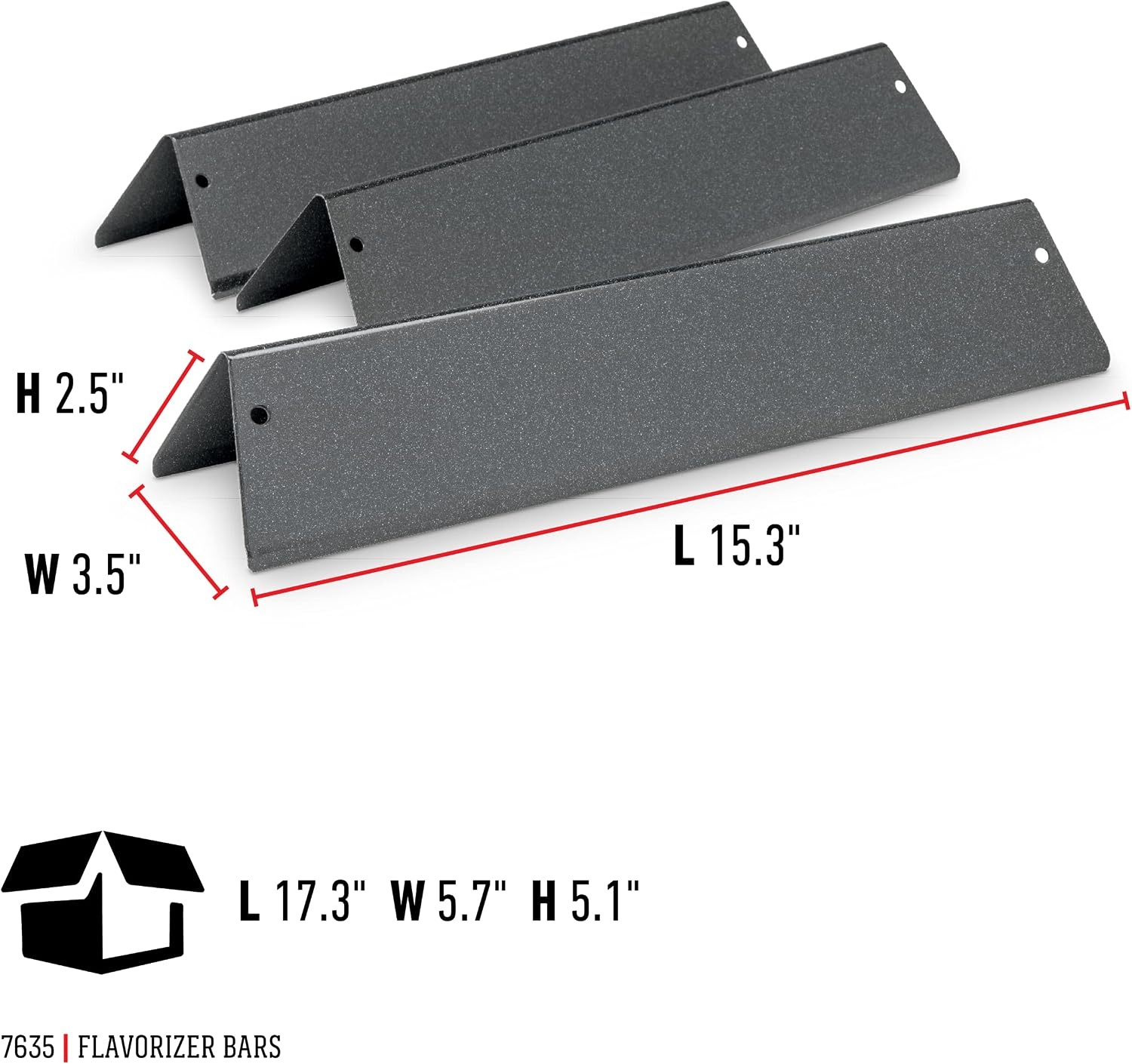 image:imageWeber Replacement Flavorizer Bars 153 for Spirit 200 Series FrontMounted Control Panel