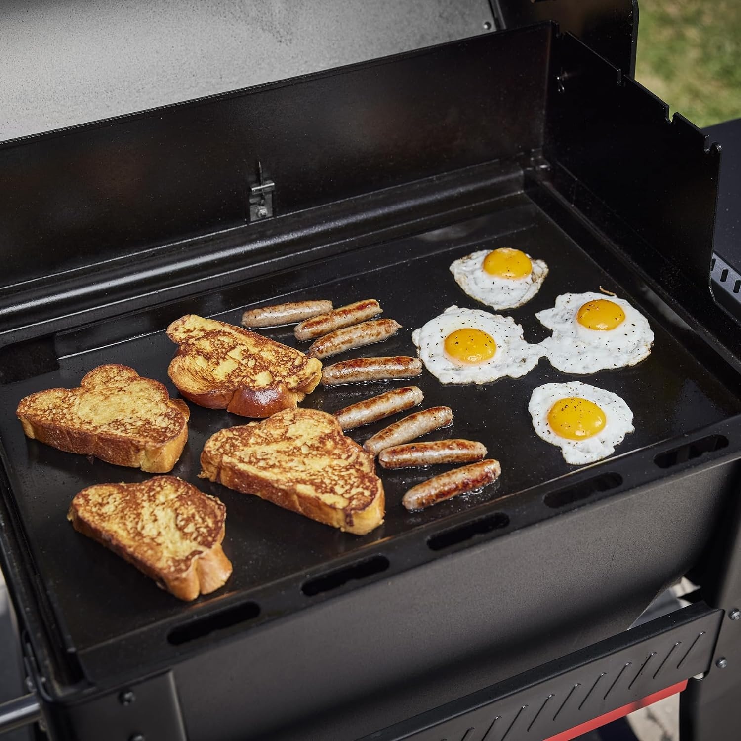 image:imageWeber Searwood 600 Wood Pellet Smoker Grill WiFi amp BluetoothEnabled Outdoor Grill for Smoking Searing Rapid React PID amp Cooking up to 600F Black600