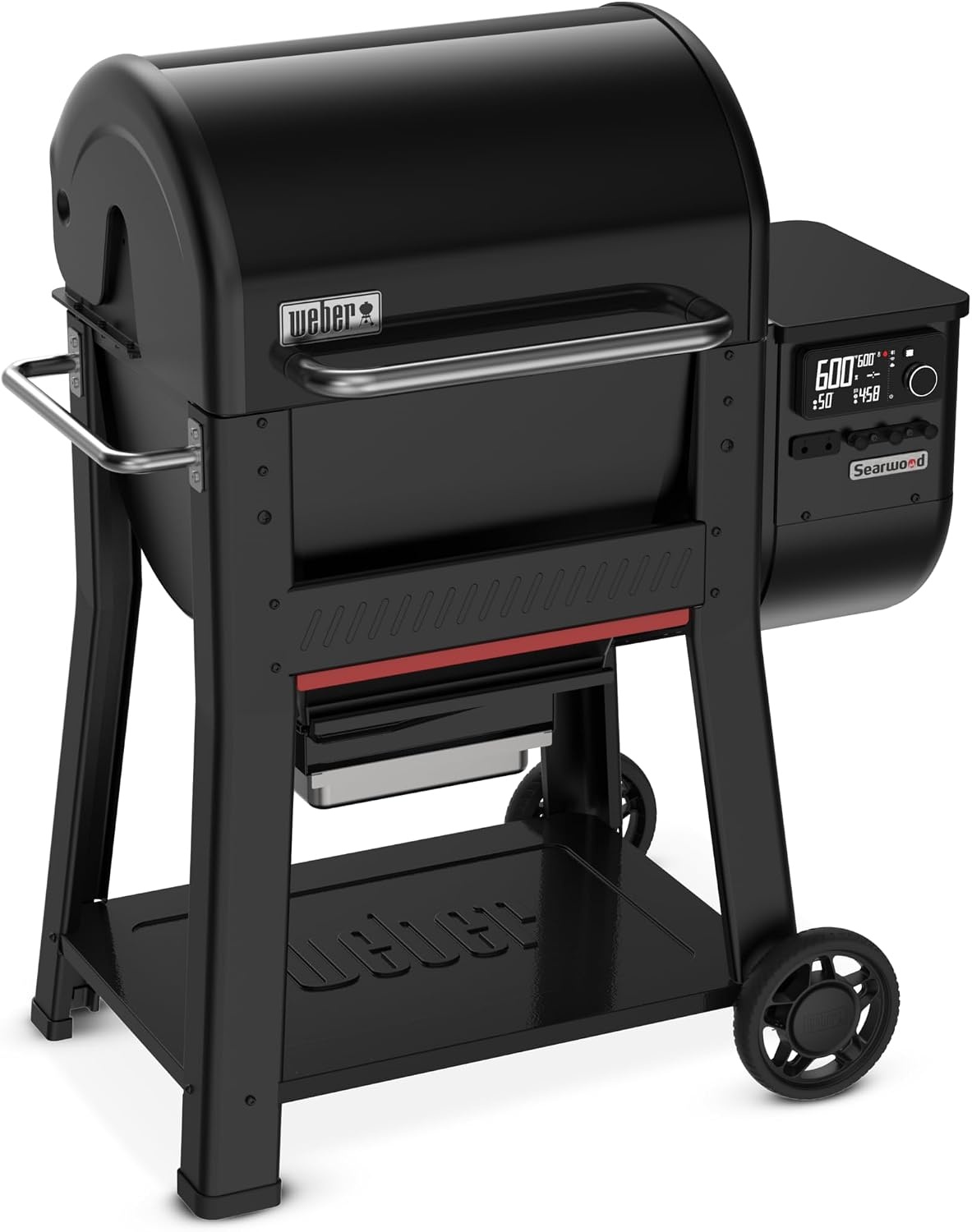 image:imageWeber Searwood 600 Wood Pellet Smoker Grill WiFi amp BluetoothEnabled Outdoor Grill for Smoking Searing Rapid React PID amp Cooking up to 600F Black600