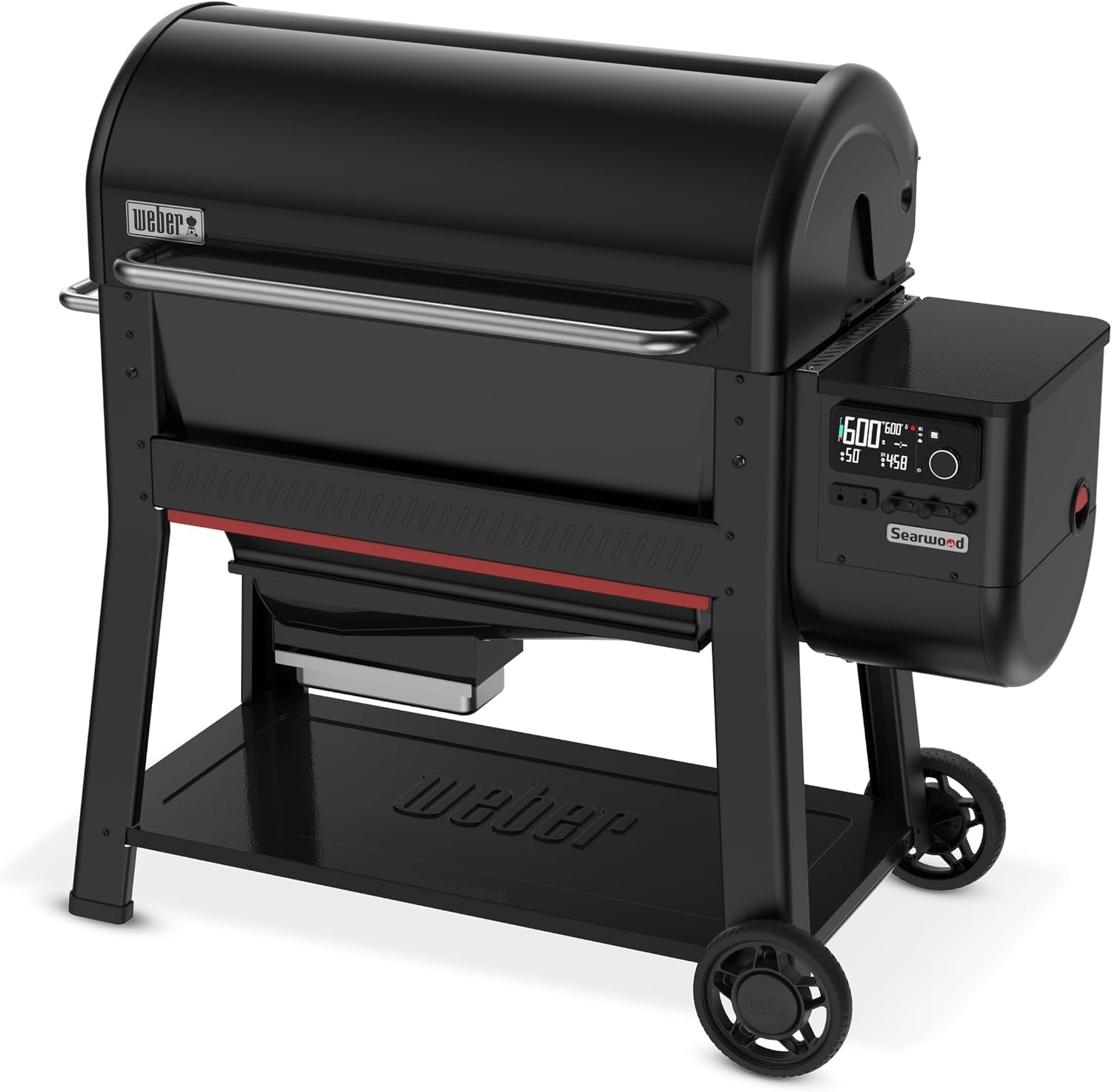 image:imageWeber Searwood 600 Wood Pellet Smoker Grill WiFi amp BluetoothEnabled Outdoor Grill for Smoking Searing Rapid React PID amp Cooking up to 600F BlackXL 600