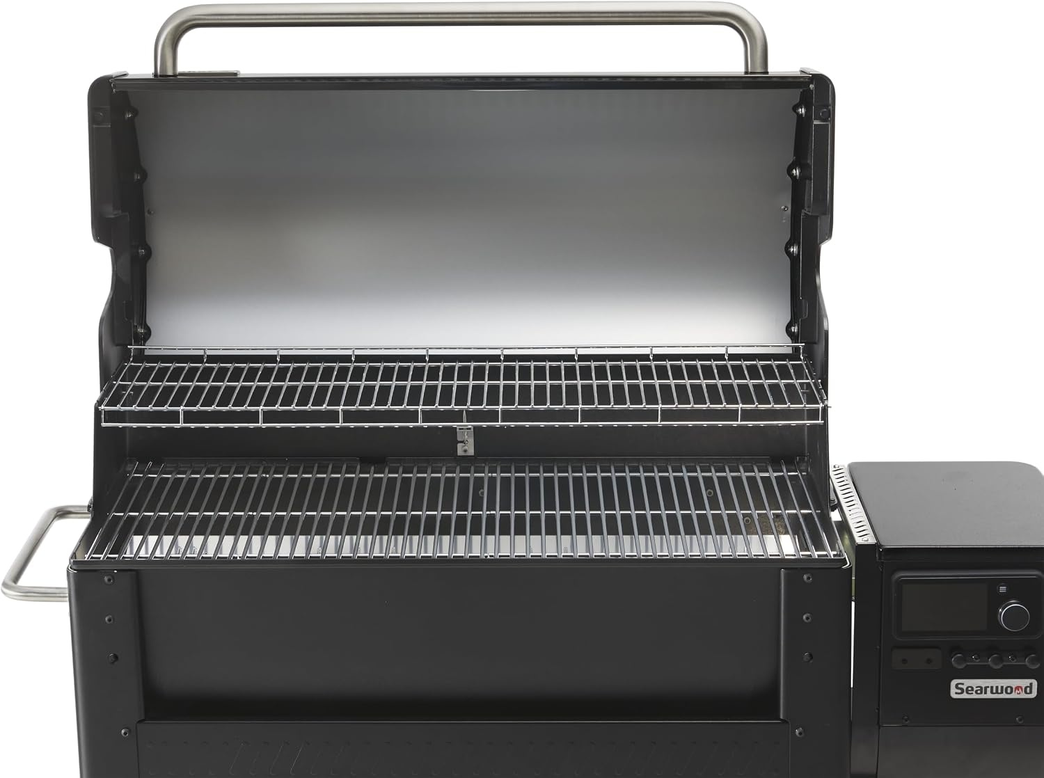 image:imageWeber Searwood 600 Wood Pellet Smoker Grill WiFi amp BluetoothEnabled Outdoor Grill for Smoking Searing Rapid React PID amp Cooking up to 600F BlackXL 600