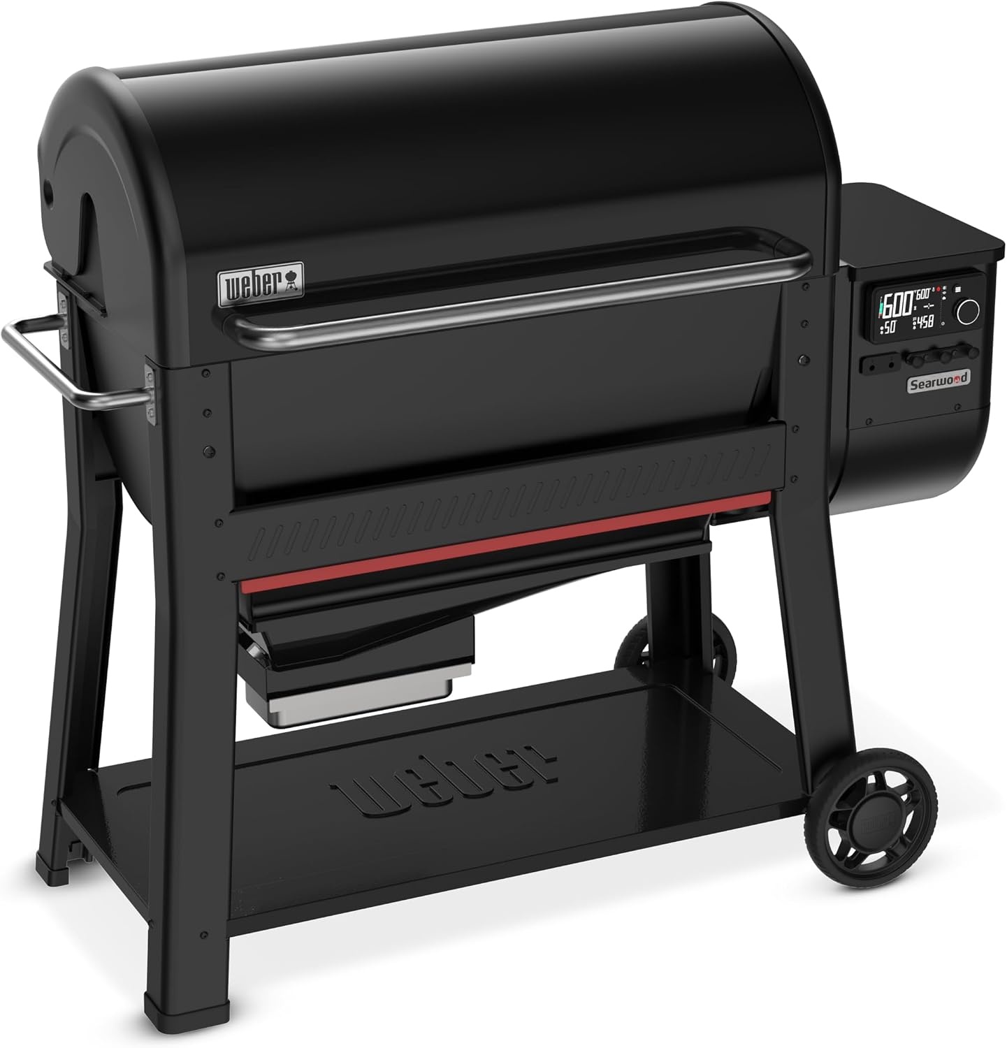 image:imageWeber Searwood 600 Wood Pellet Smoker Grill WiFi amp BluetoothEnabled Outdoor Grill for Smoking Searing Rapid React PID amp Cooking up to 600F BlackXL 600