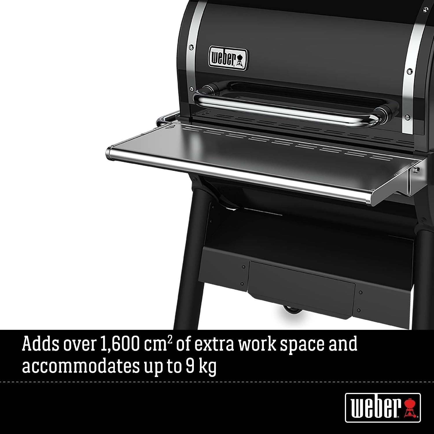 image:imageWeber SmokeFire EX4 Folding Front Shelf Silver